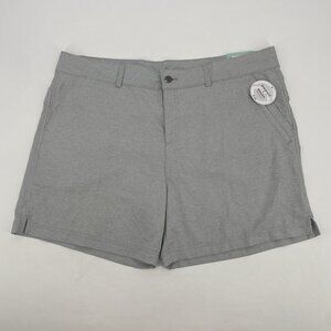 Magellan Women's 1X Monument Heather Hiking Drawstring Falcon Lake 6” Shorts NWT